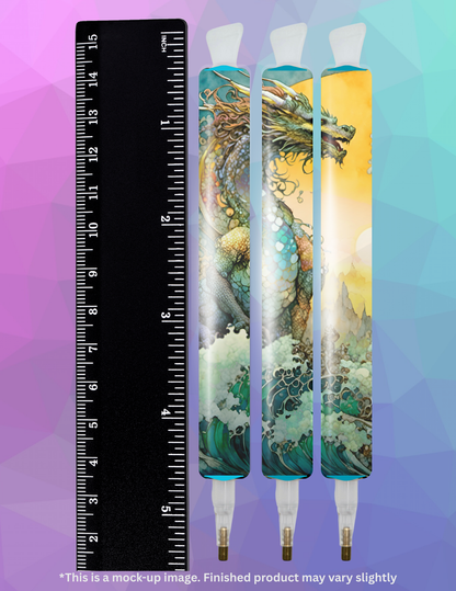 The Dragon's Wake by ©T.S. Larking Diamond Painting Pen