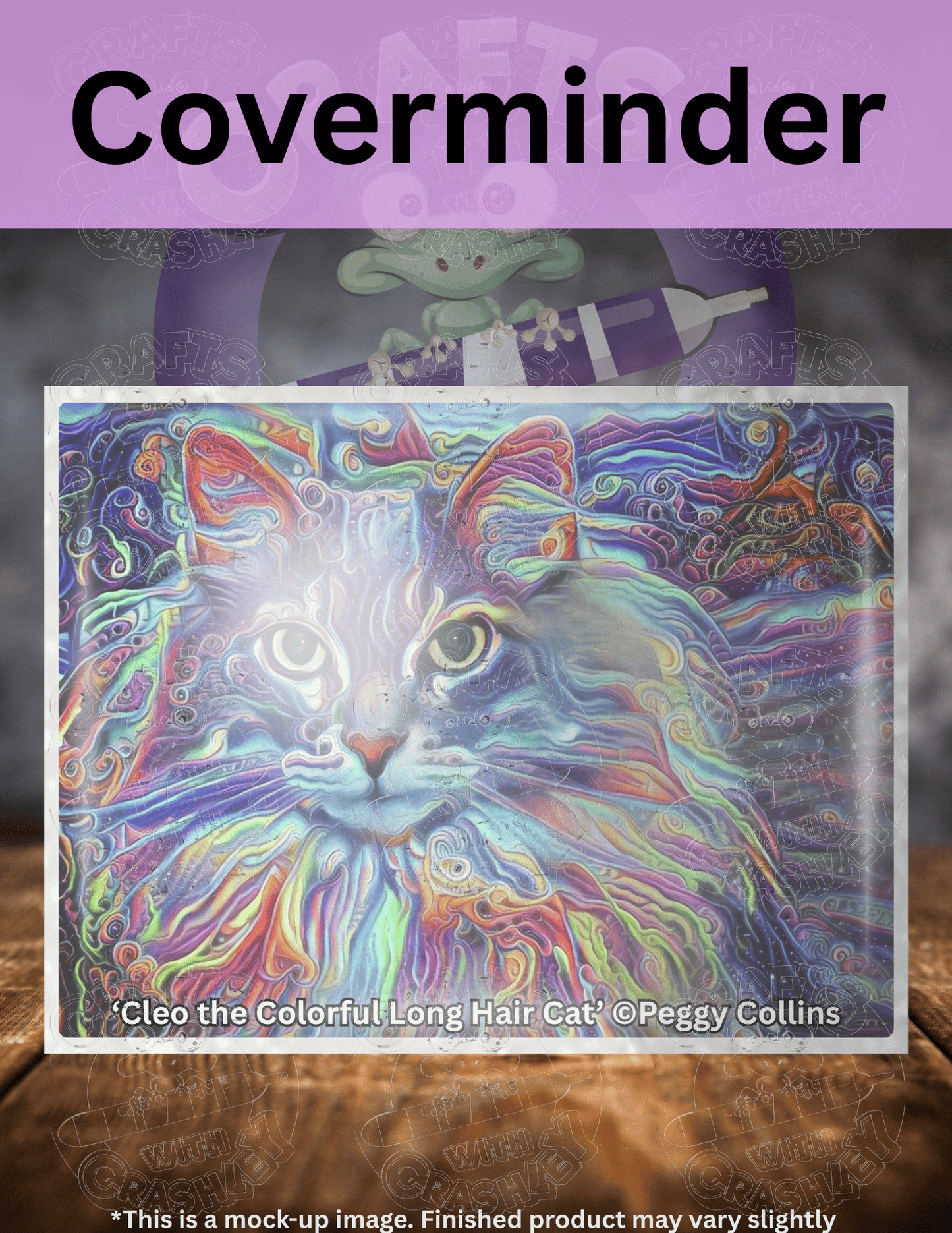 "Cleo the Colorful Long Hair Cat" by ©Peggy Collins Premium Accessories for Diamond Painting