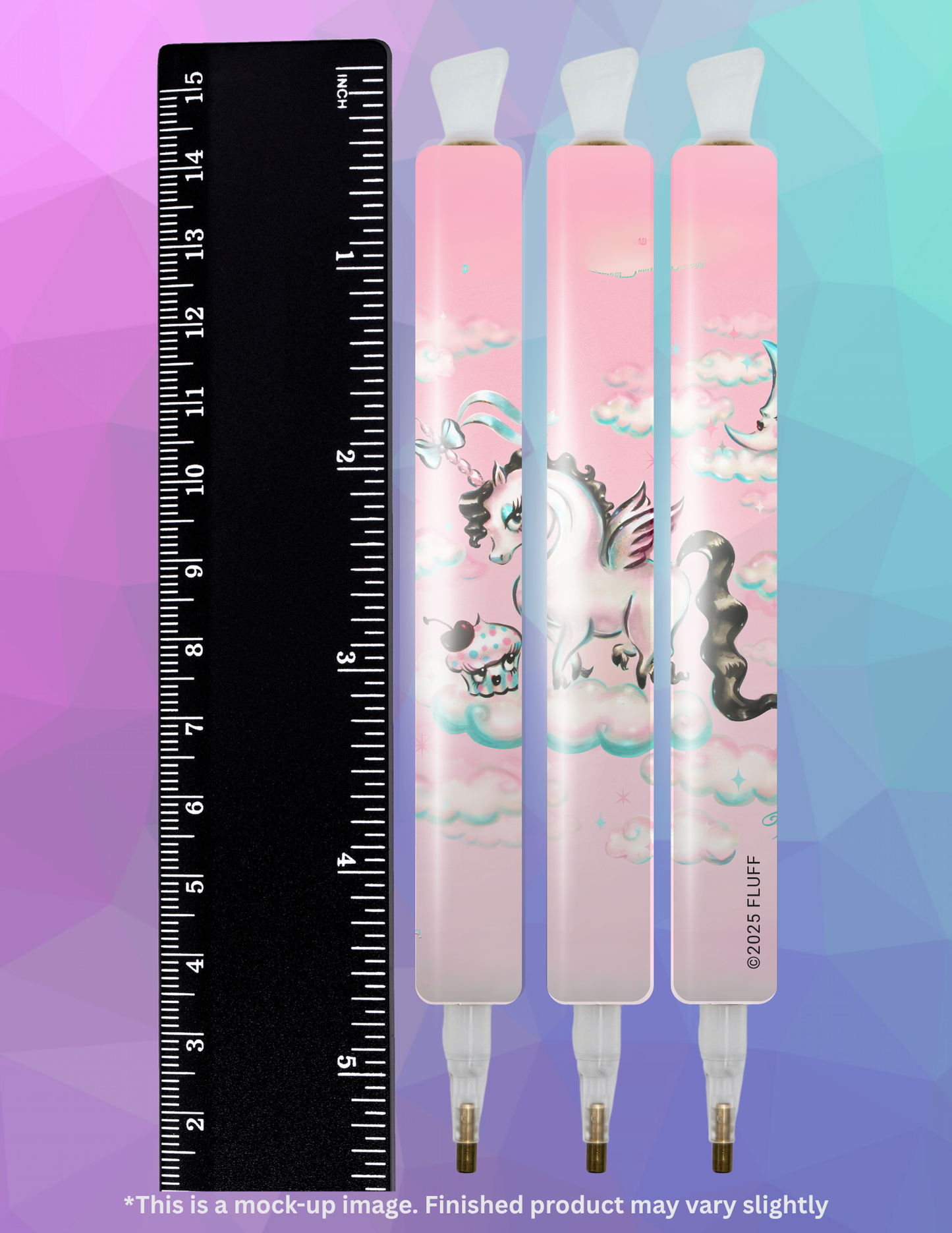 Baby Unicorn Pegasus By ©Miss Fluff Diamond Painting Pen