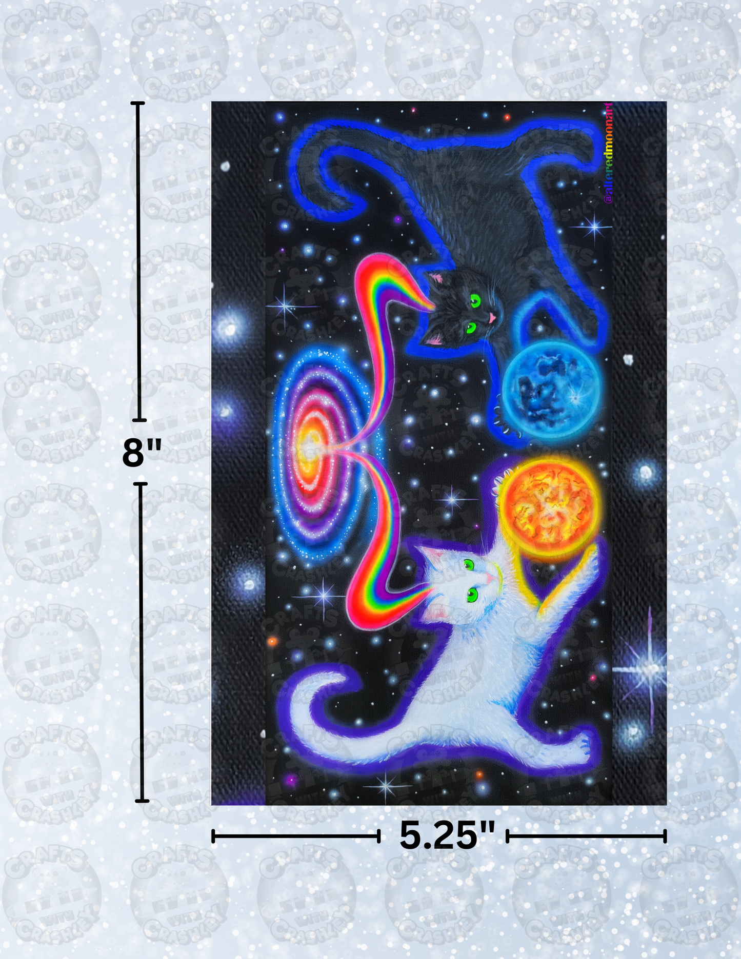 "Cosmic Kitties" by Becca Tindol Decorative Diamond Painting Release Papers