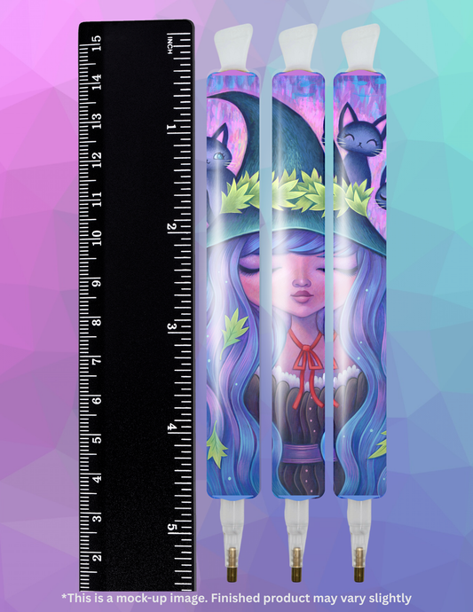 The Witch's Black Cats by ©Jeremiah Ketner Diamond Painting Pen