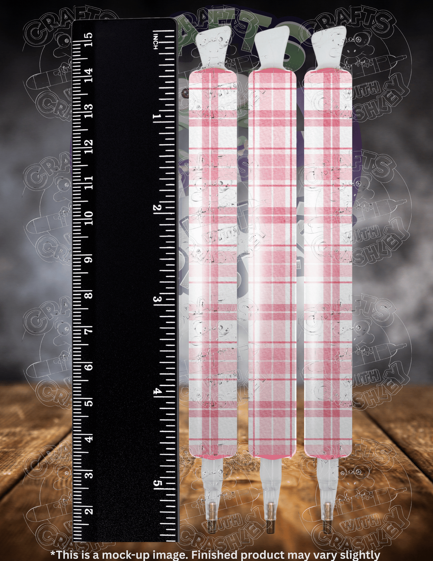 "Pink Plaid" by ©Sara Anne Creations Premium Accessories for Diamond Painting