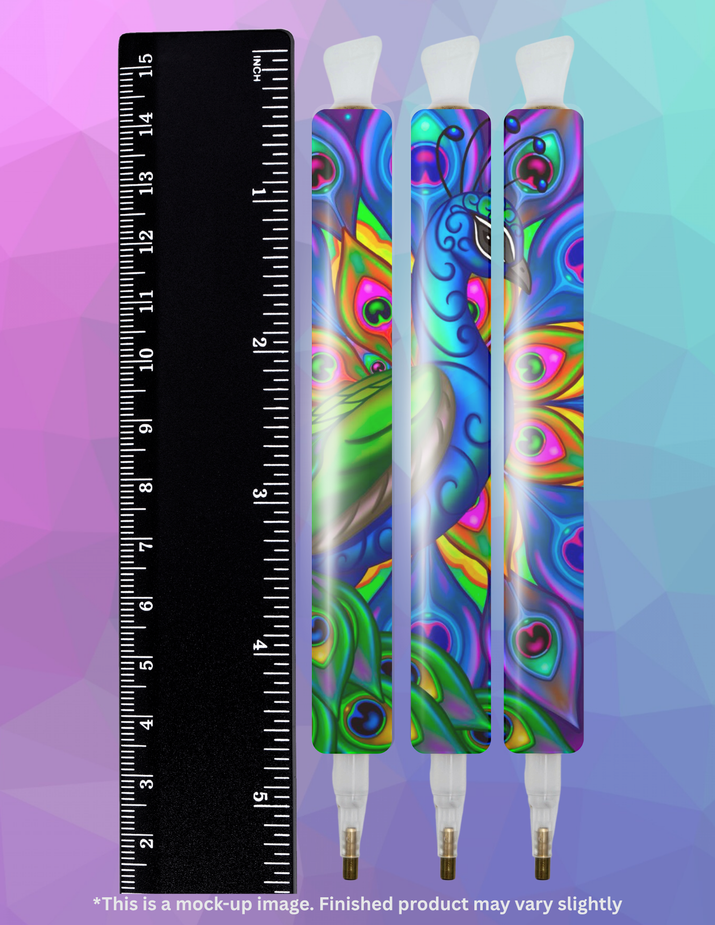 Mandala Peacock by ©Emma Casey Diamond Painting Pen