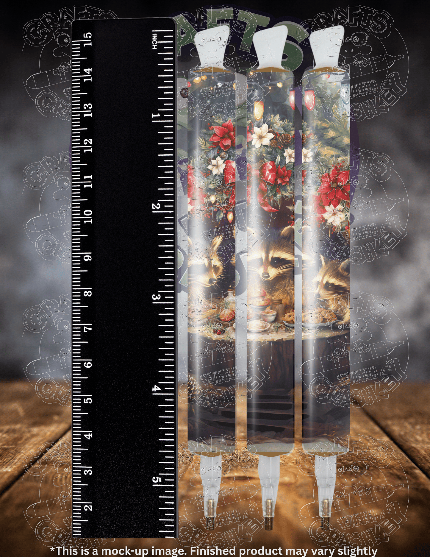 "Raccoon Christmas" by ©Claudia McKinney Premium Accessories for Diamond Painting