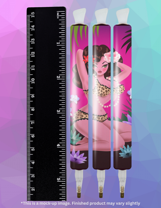 Jungle Flower by ©Miss Fluff Diamond Painting Pen