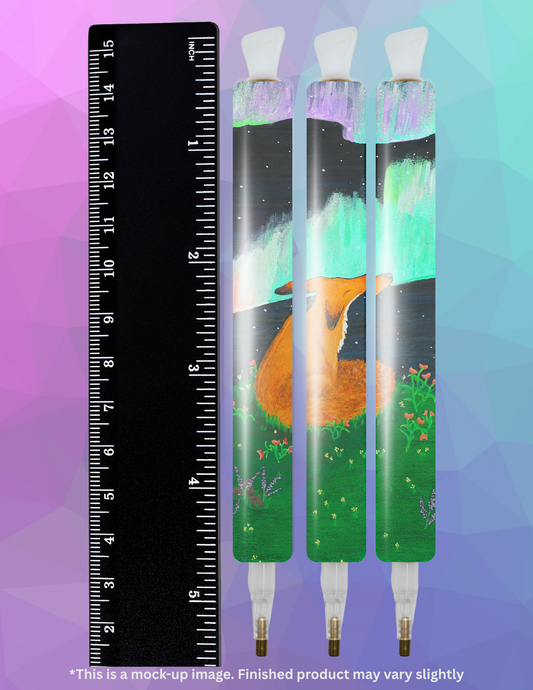 Foxy Neon Night By ©Courtney Lyons Diamond Painting Pen