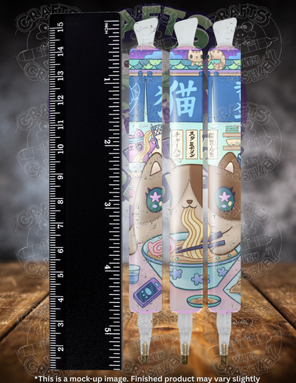 "Neko Ramen" by ©Jeremiah Ketner Premium Accessories for Diamond Painting