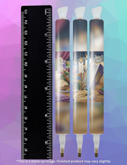 Curl Up with a Good Book by ©Randal Spangler Diamond Painting Pen