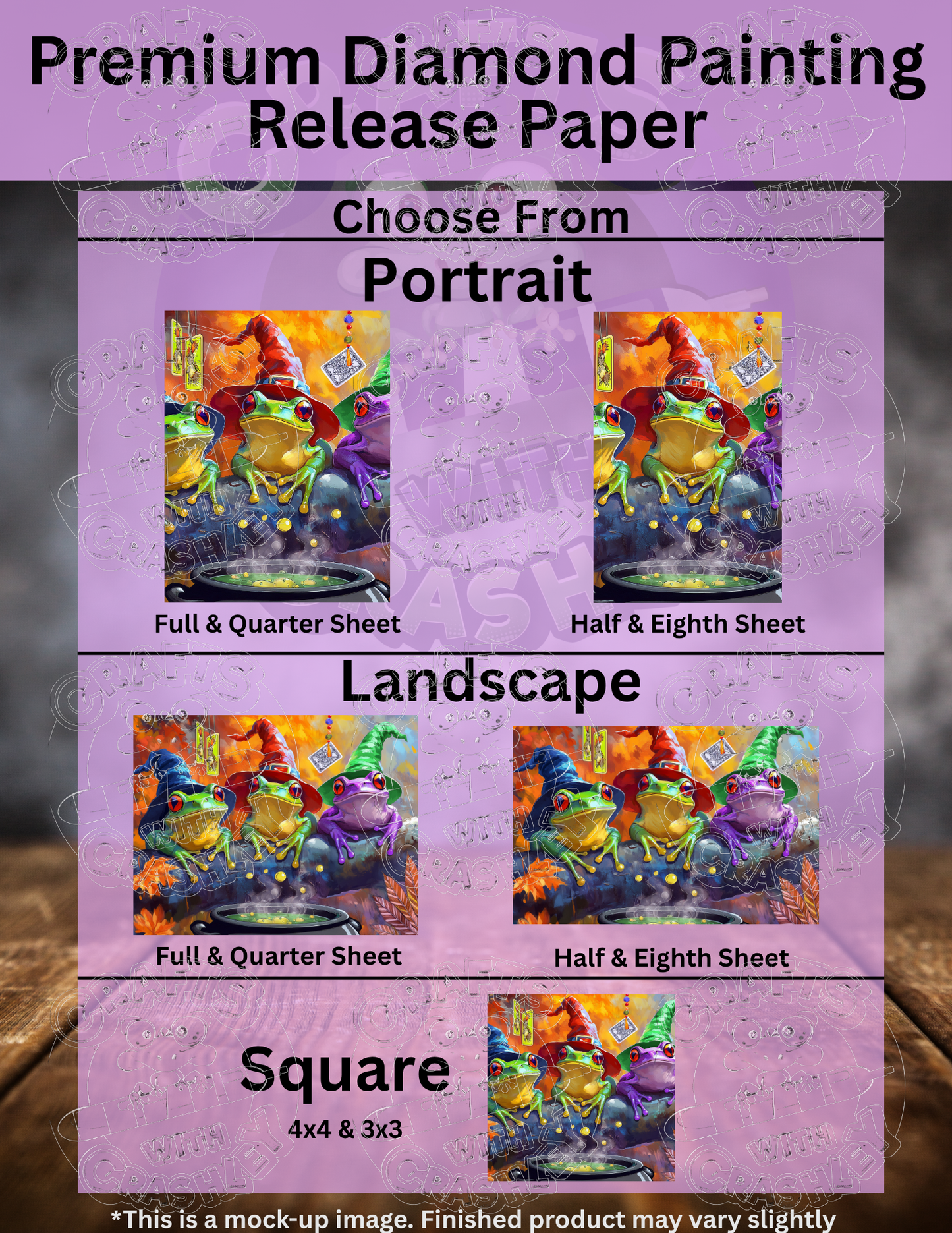 "Froggy Trouble Cauldron" by ©Catriona Crehan Premium Accessories for Diamond Painting