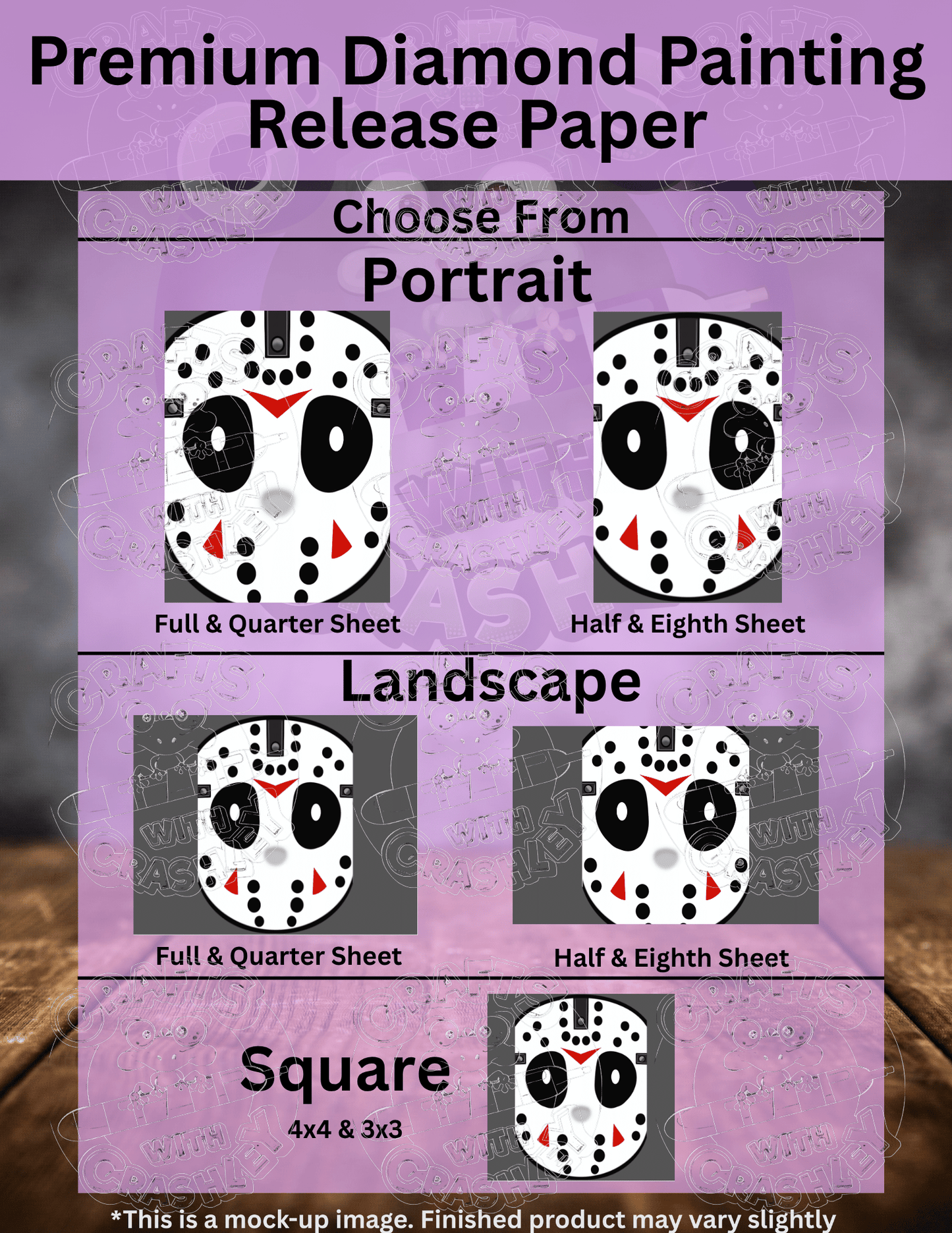 "Hockey Mask" by ©Mrs Coffee Premium Accessories for Diamond Painting