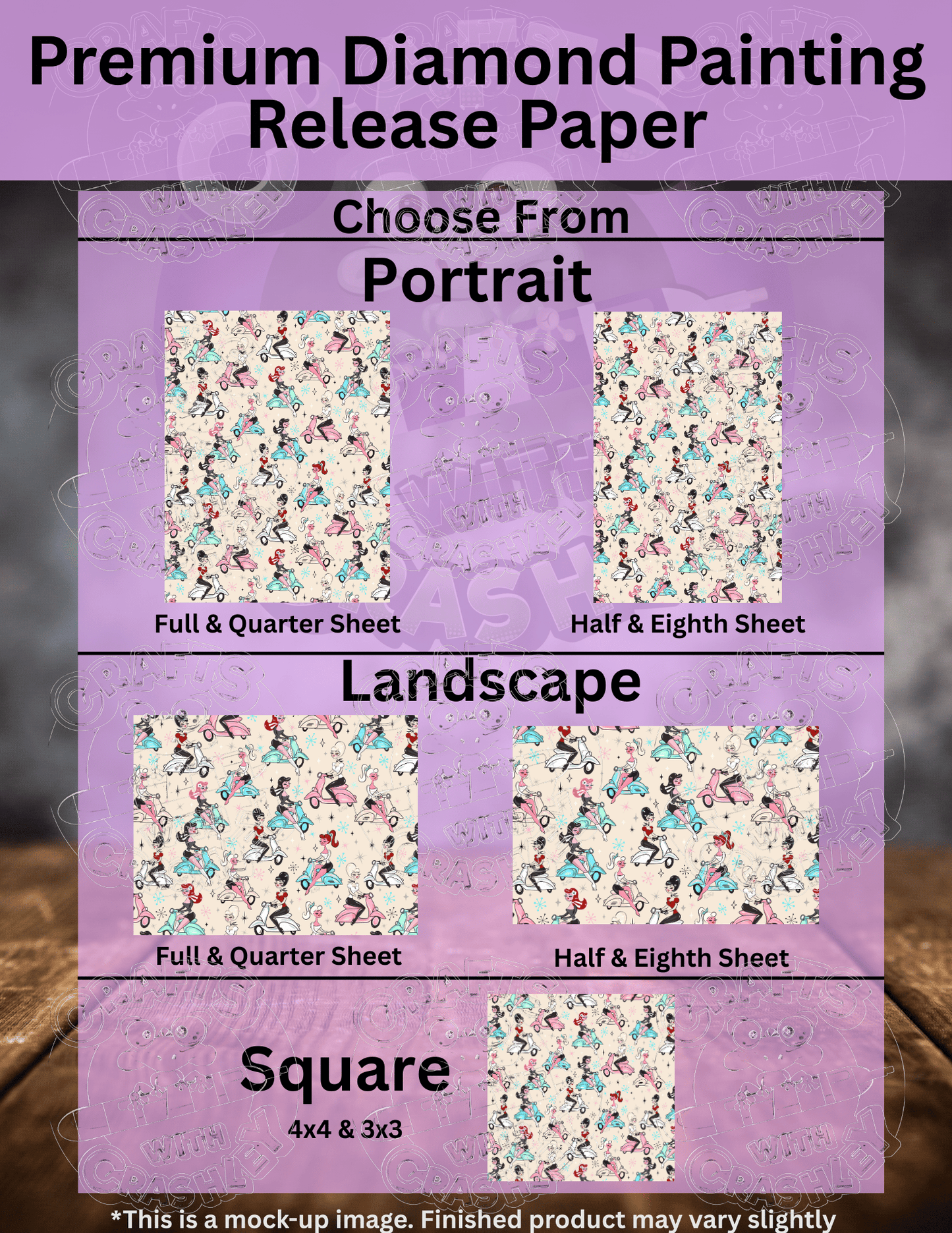 "Scooter Girls" by ©Miss Fluff Premium Accessories for Diamond Painting