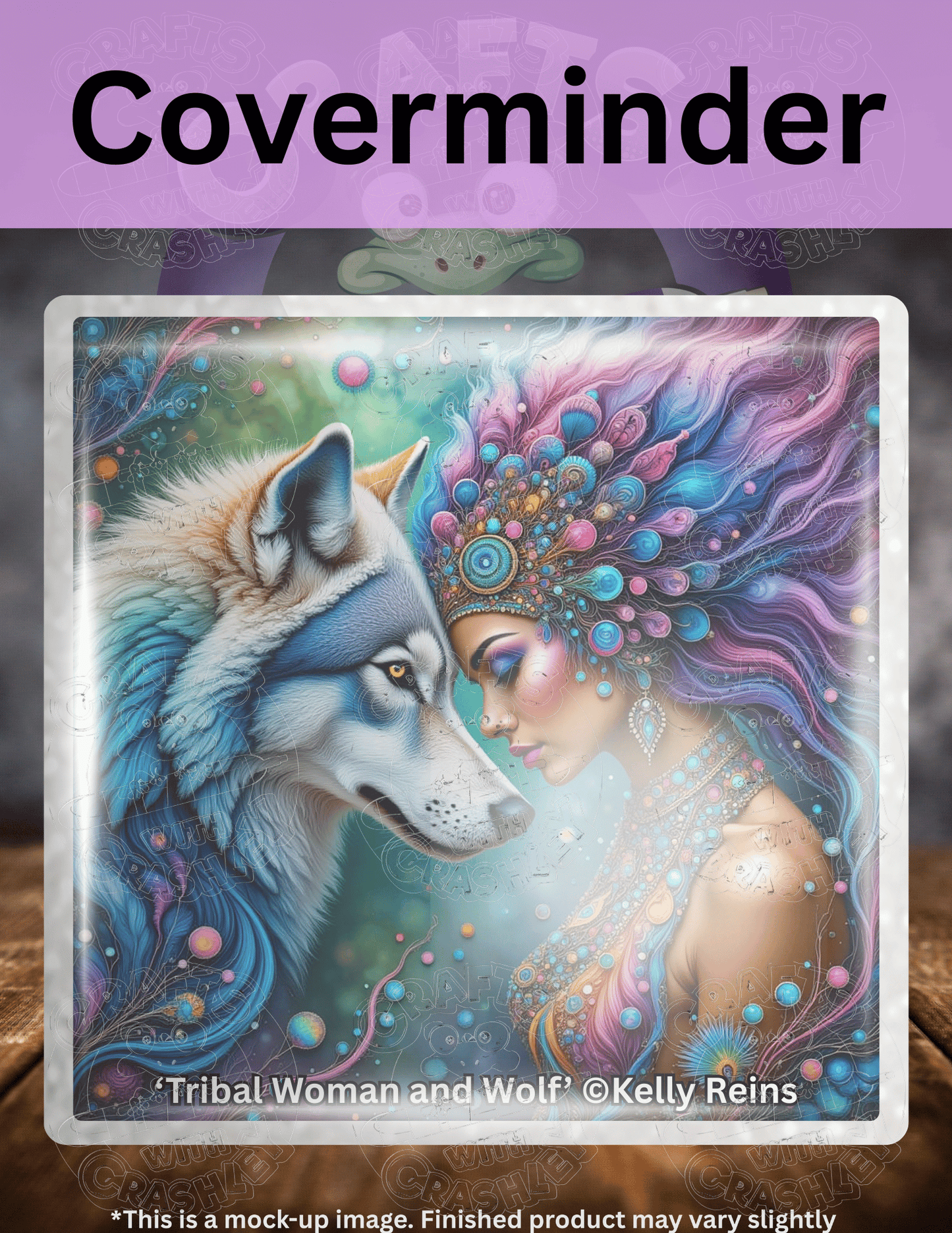 "Tribal Woman and Wolf" by ©Kelly Reins Premium Accessories for Diamond Painting