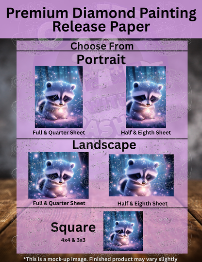 "Cutie Raccoon" by ©Cocomarshmallow Premium Accessories for Diamond Painting