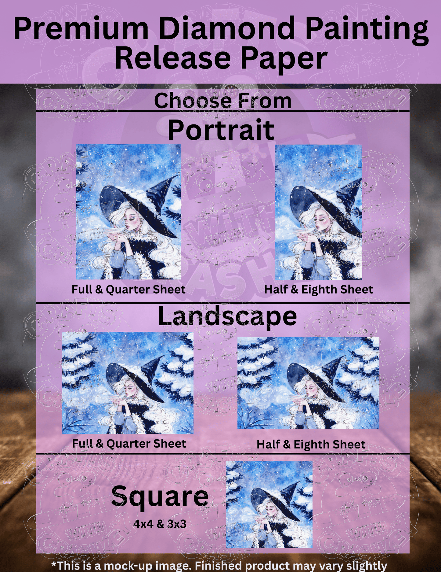 "First Snow" by ©Aria Illustration Premium Accessories for Diamond Painting