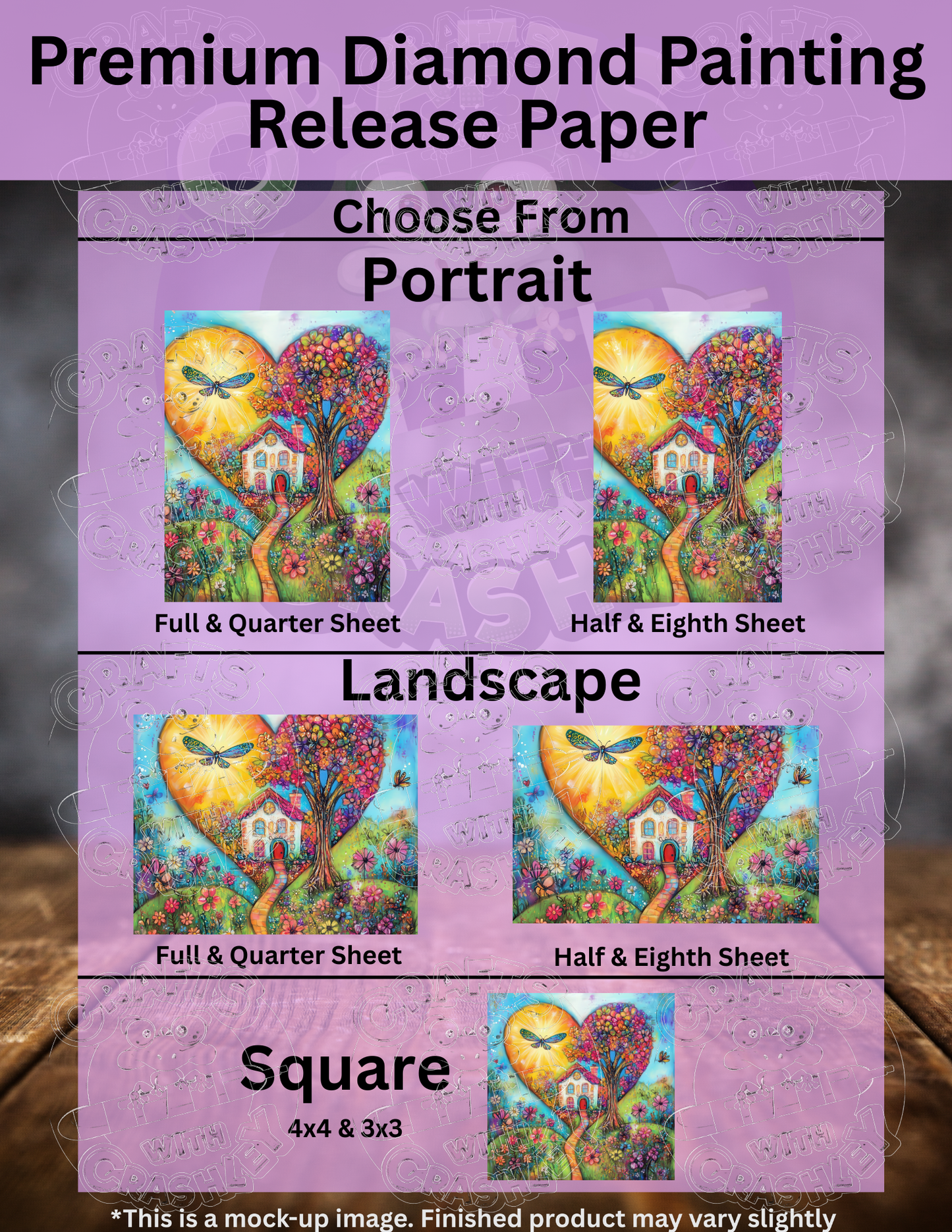 "Home Is Where the Heart Is" by ©Cocomarshmallow Premium Accessories for Diamond Painting