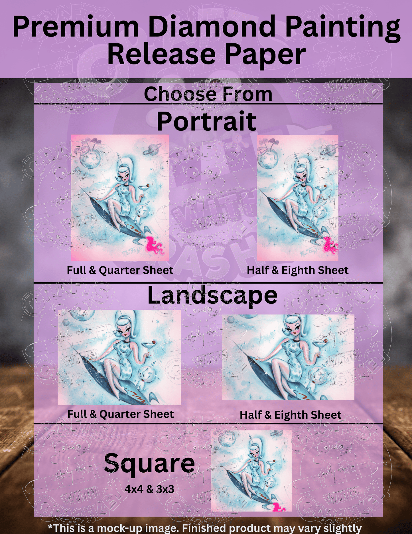 "Destination Palm Springs" by ©Miss Fluff Premium Accessories for Diamond Painting