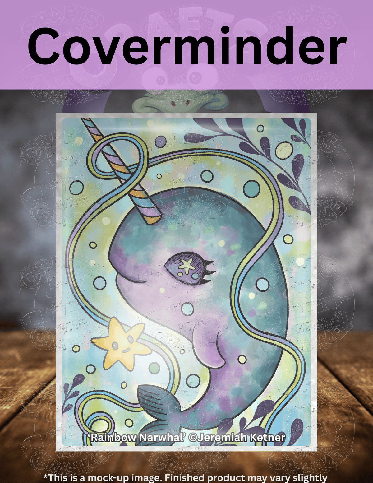 "Rainbow Narwhal" by ©Jeremiah Ketner Premium Accessories for Diamond Painting