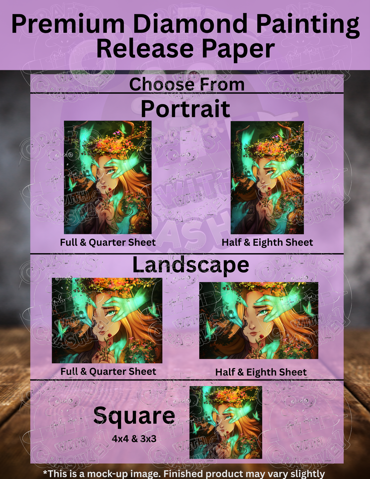 "Goddess of the Forest" by ©Femke Deborah Premium Accessories for Diamond Painting