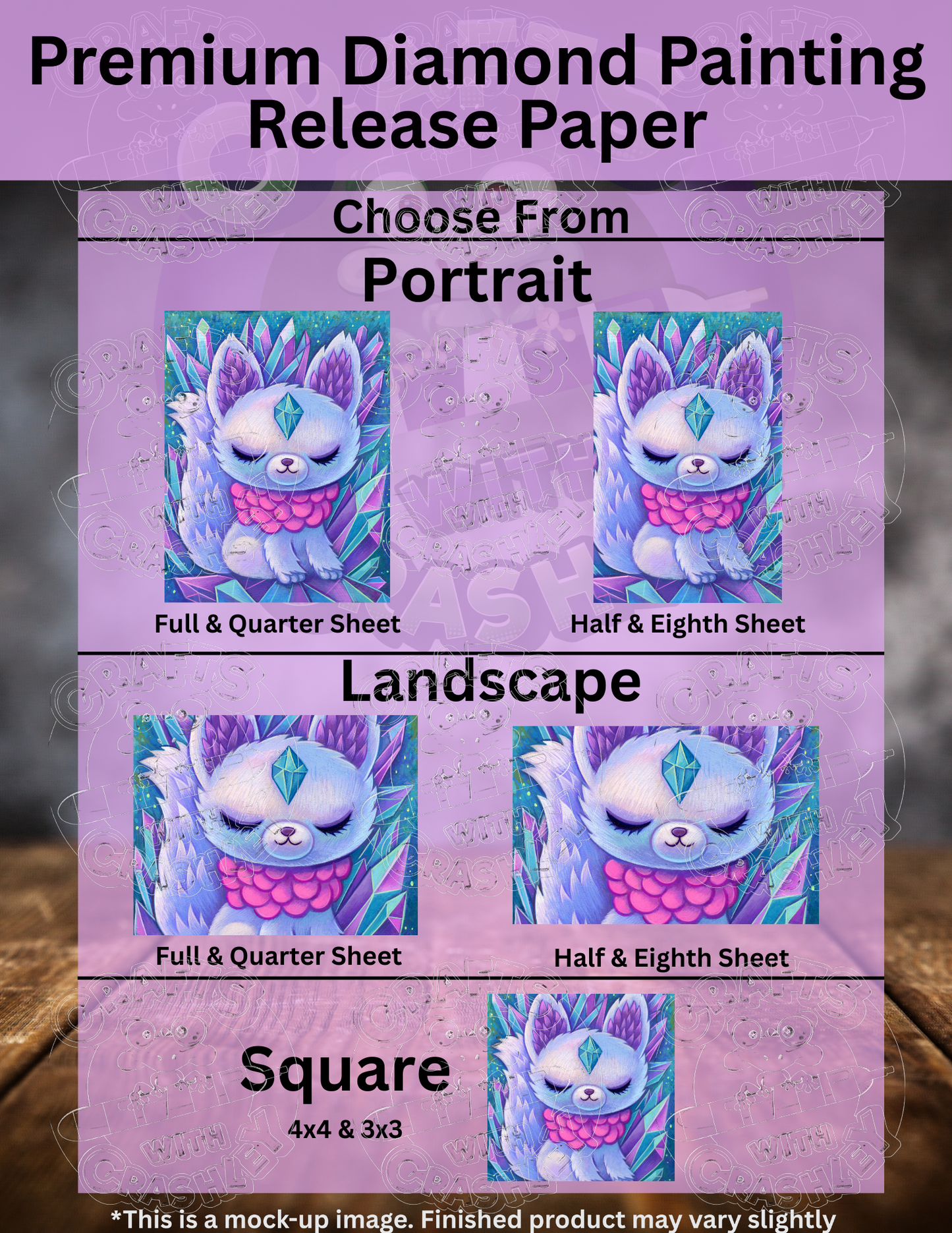 "Crystal Fox" by ©Jeremiah Ketner Premium Accessories for Diamond Painting