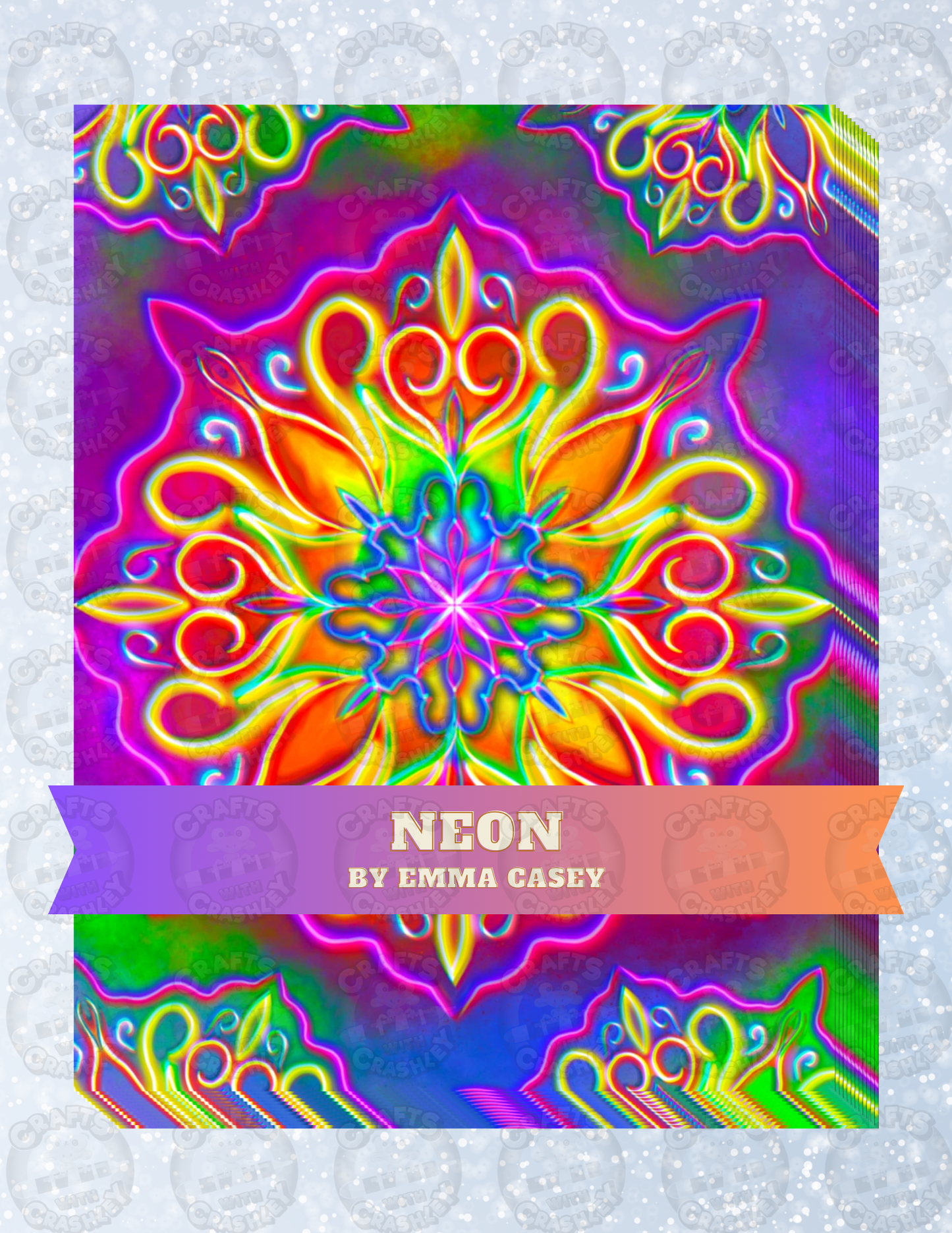 "Neon" by Emma Casey Decorative Diamond Painting Release Papers