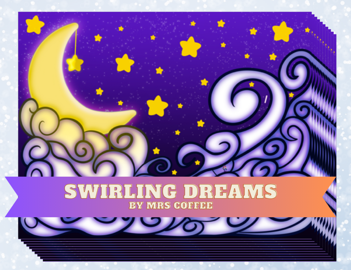 "Swirling Dreams" by Mrs Coffee Decorative Diamond Painting Release Papers