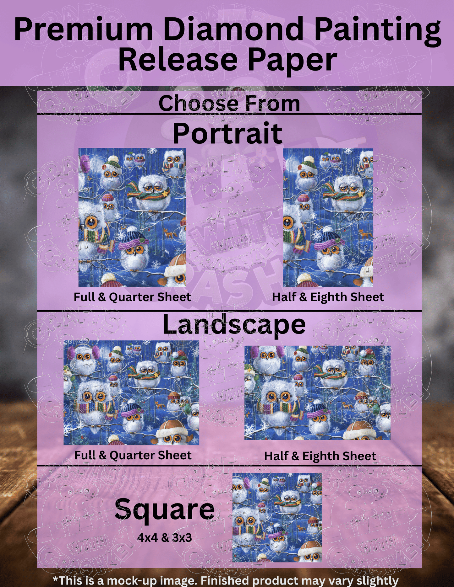 "Night Owls with Hats" by ©Janet Stever Premium Accessories for Diamond Painting