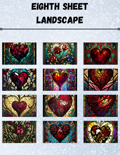 "Glass Love" Decorative Diamond Painting Release Paper