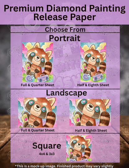 "Red Panda Summer" by ©Jeremiah Ketner Premium Accessories for Diamond Painting