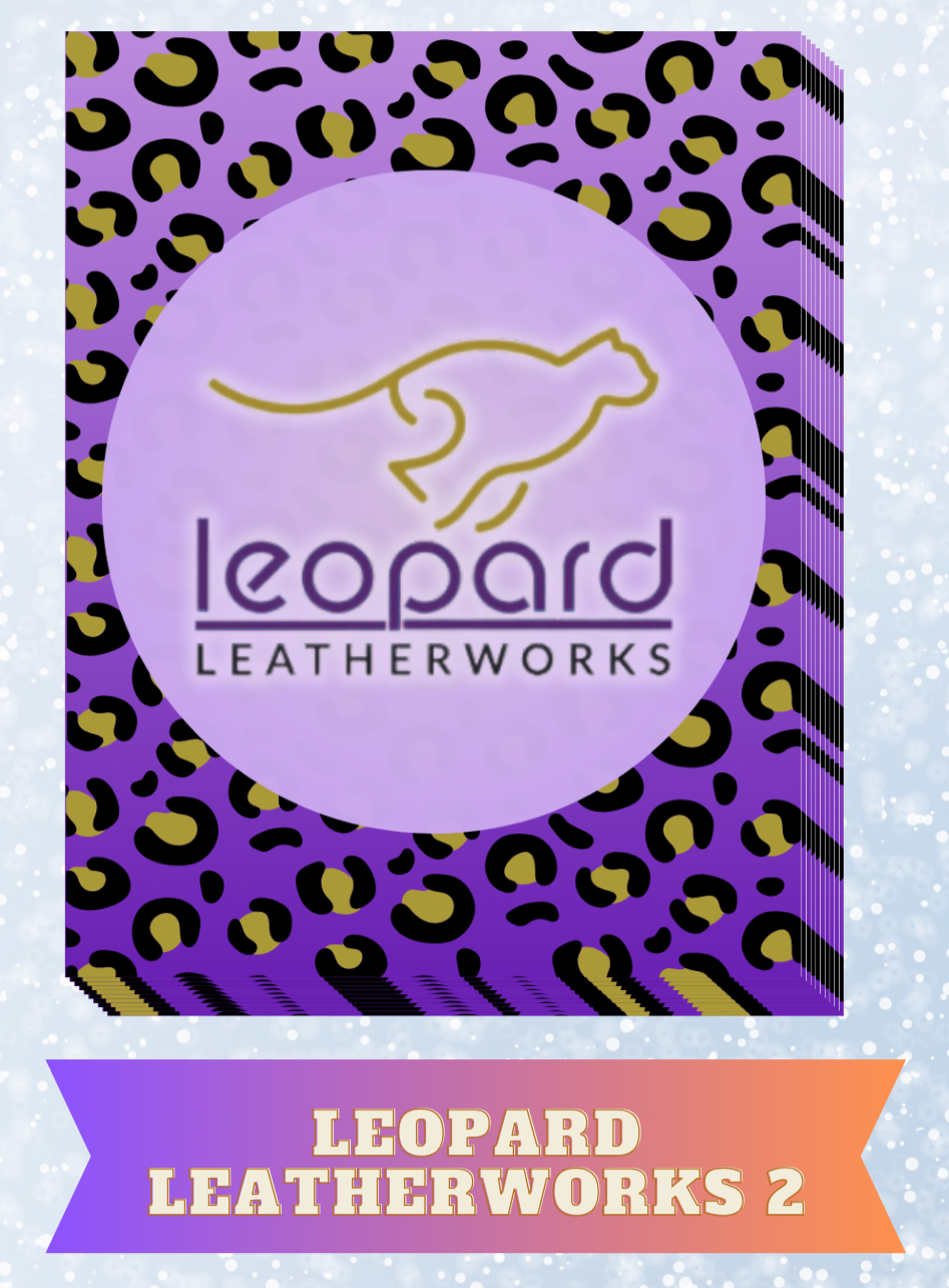 "Leopard Leatherworks 2" Decorative Diamond Painting Release Papers