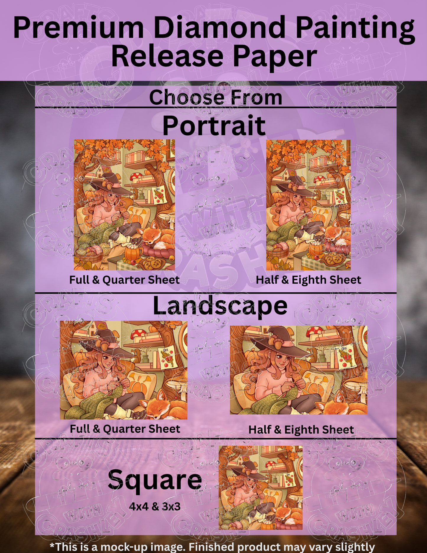 "Knitting Witch" by ©Mrs Butter D Premium Accessories for Diamond Painting