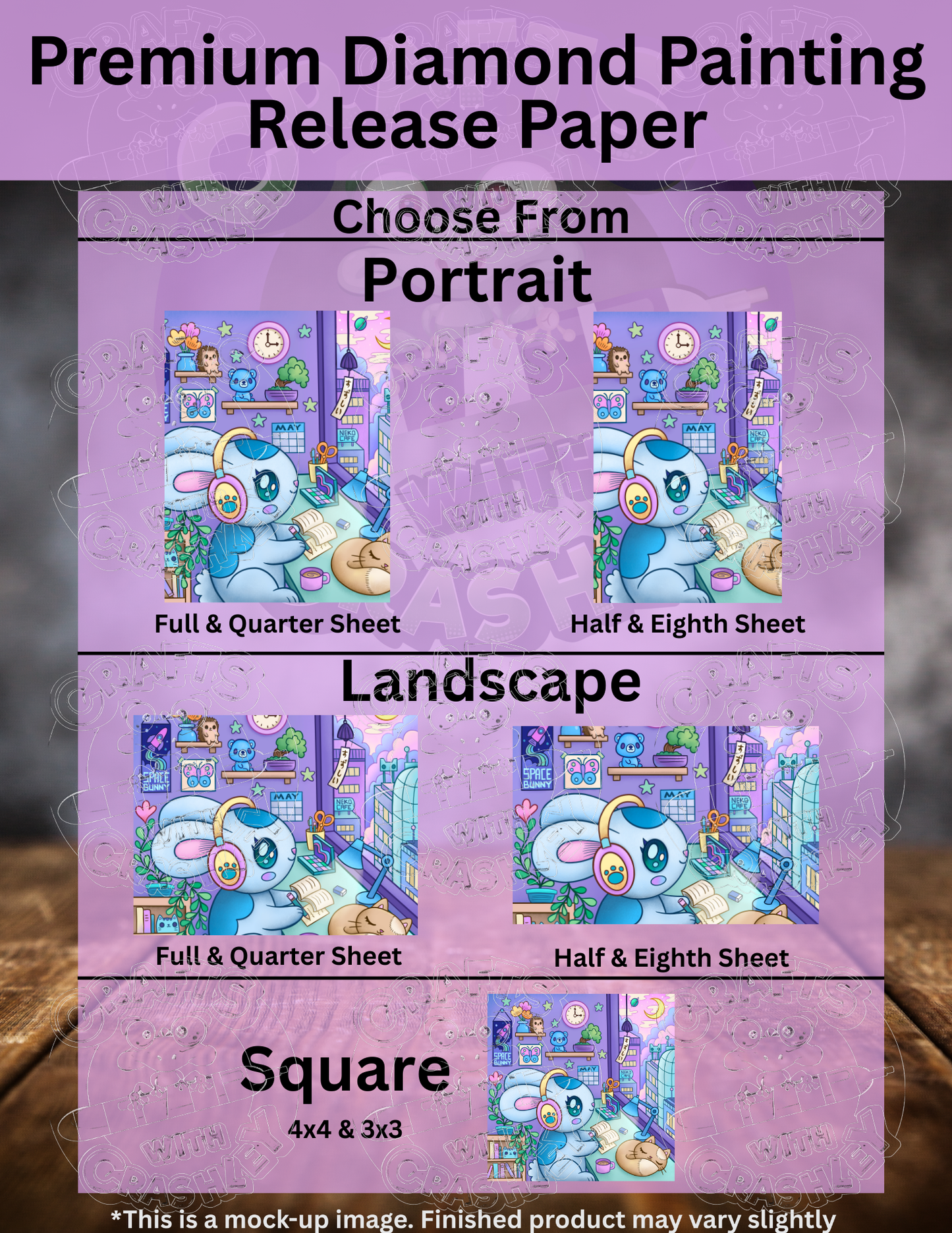 "Home Bunny" by ©Jeremiah Ketner Premium Accessories for Diamond Painting