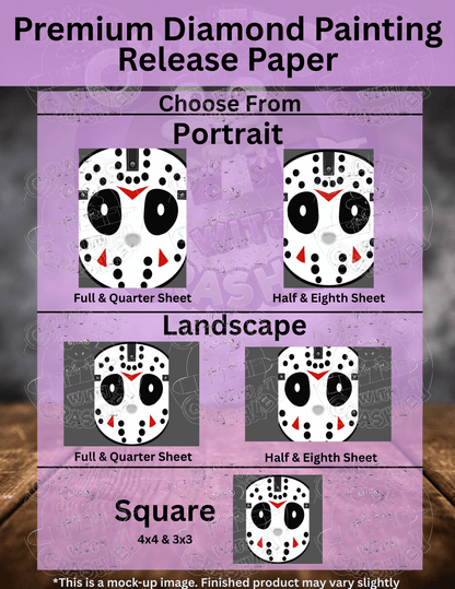 "Hockey Mask" by ©Mrs Coffee Premium Accessories for Diamond Painting