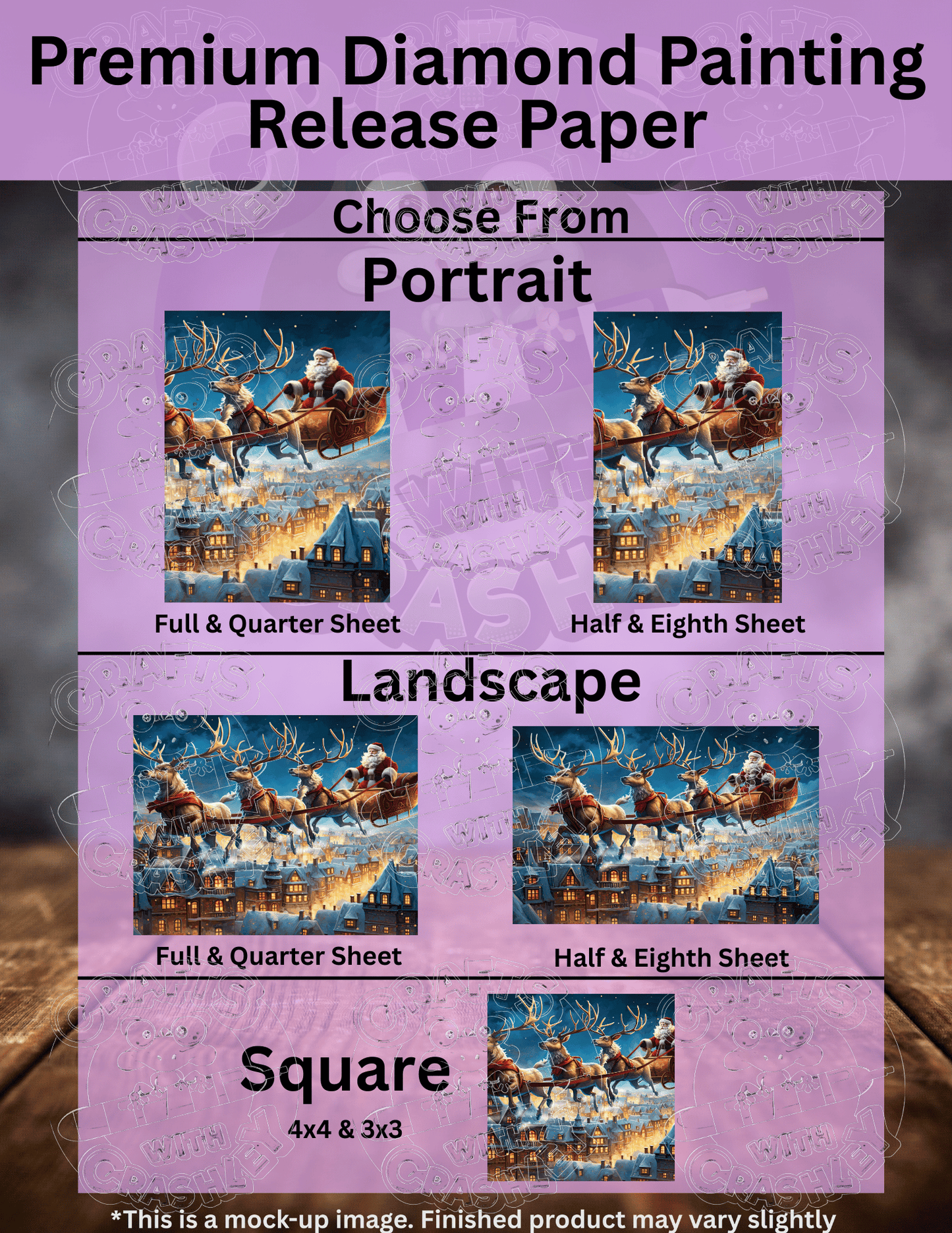 "Santa's Sleigh" by ©Auclair Studio Premium Accessories for Diamond Painting