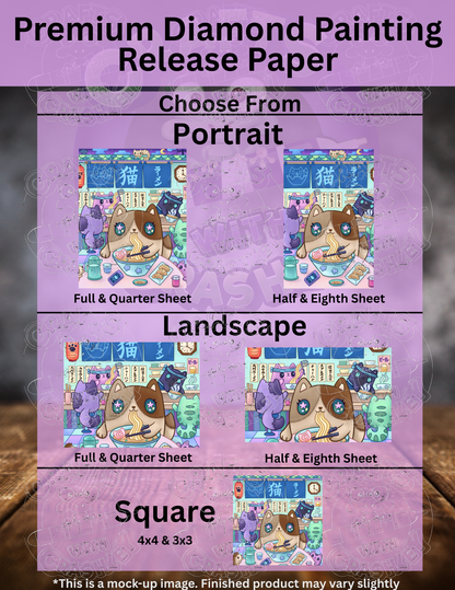 "Neko Ramen" by ©Jeremiah Ketner Premium Accessories for Diamond Painting