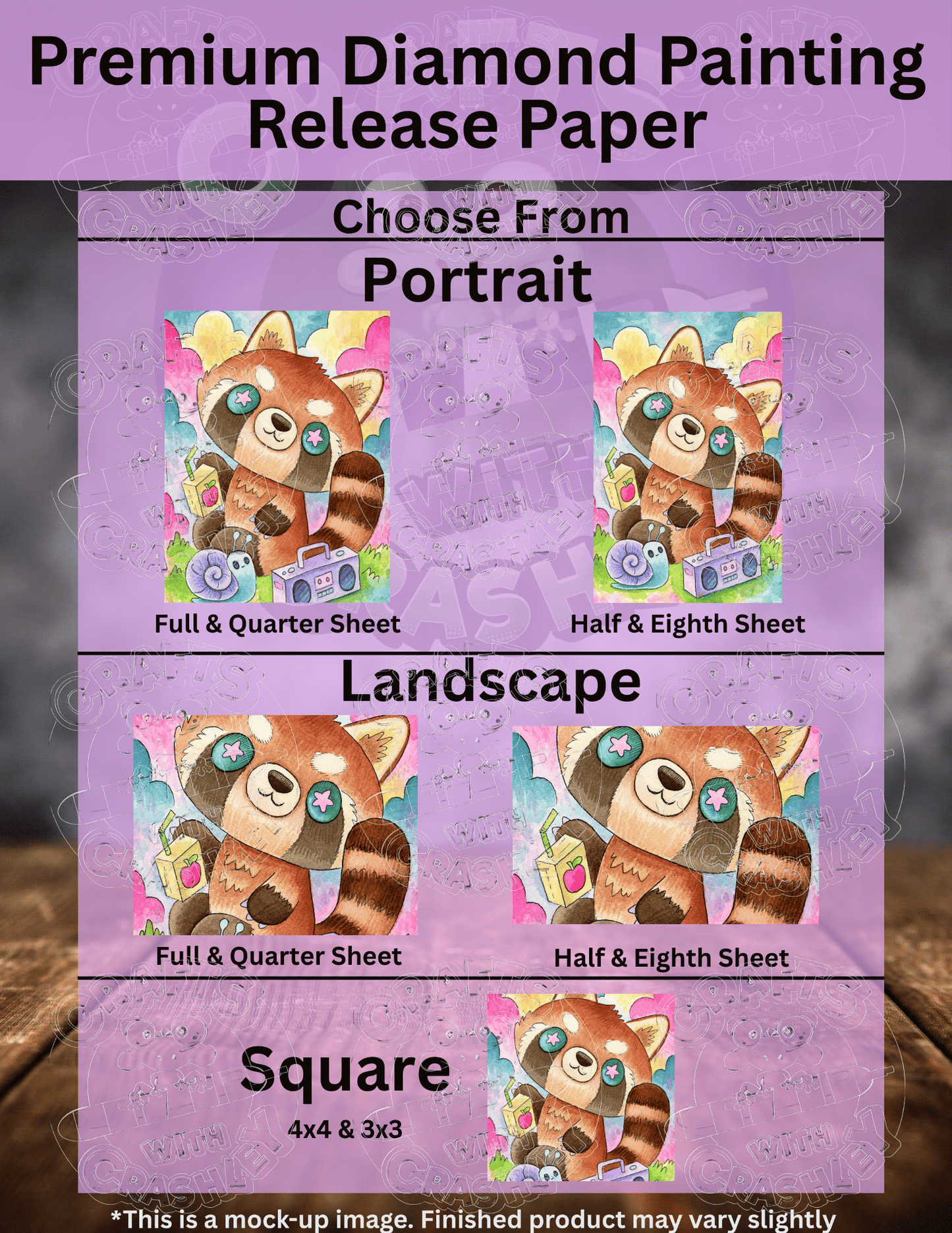 "Red Panda Summer" by ©Jeremiah Ketner Premium Accessories for Diamond Painting