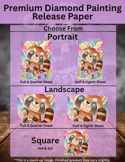 "Red Panda Summer" by ©Jeremiah Ketner Premium Accessories for Diamond Painting