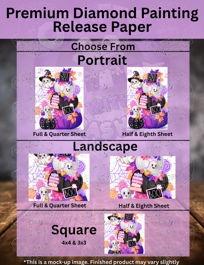 "Sweet Ghosts Pumpkin Stack" by ©Sheena Pike Premium Accessories for Diamond Painting