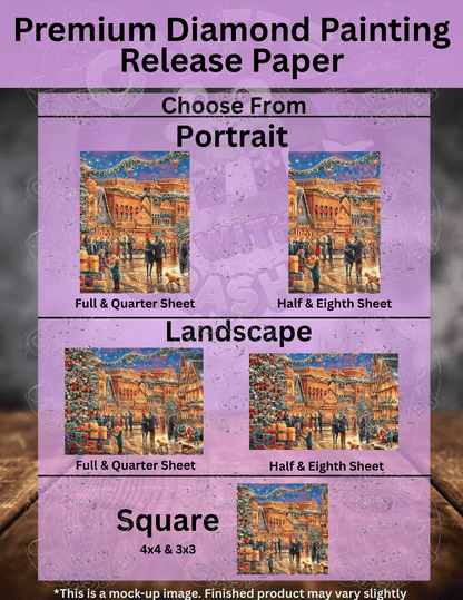 "Christmas at Town Square" by ©Chuck Pinson Premium Accessories for Diamond Painting