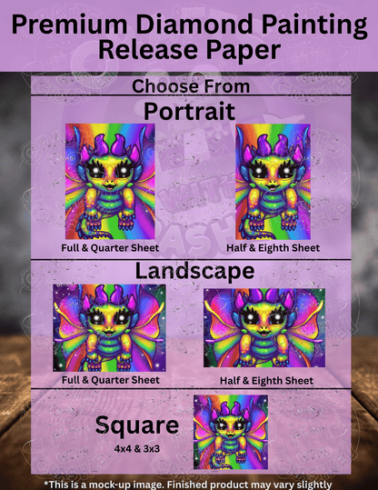 "Rainbow Dragon" by ©Emma Casey Premium Accessories for Diamond Painting