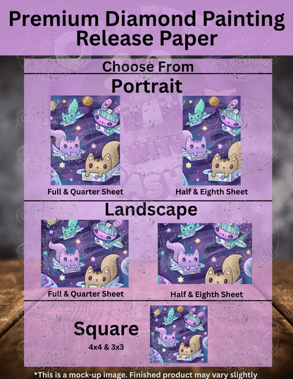 "Space Bunny Box Cats" by ©Jeremiah Ketner Premium Accessories for Diamond Painting