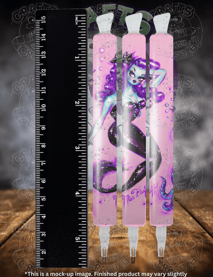 "Purple Haired Mermaid" by ©Miss Fluff Premium Accessories for Diamond Painting