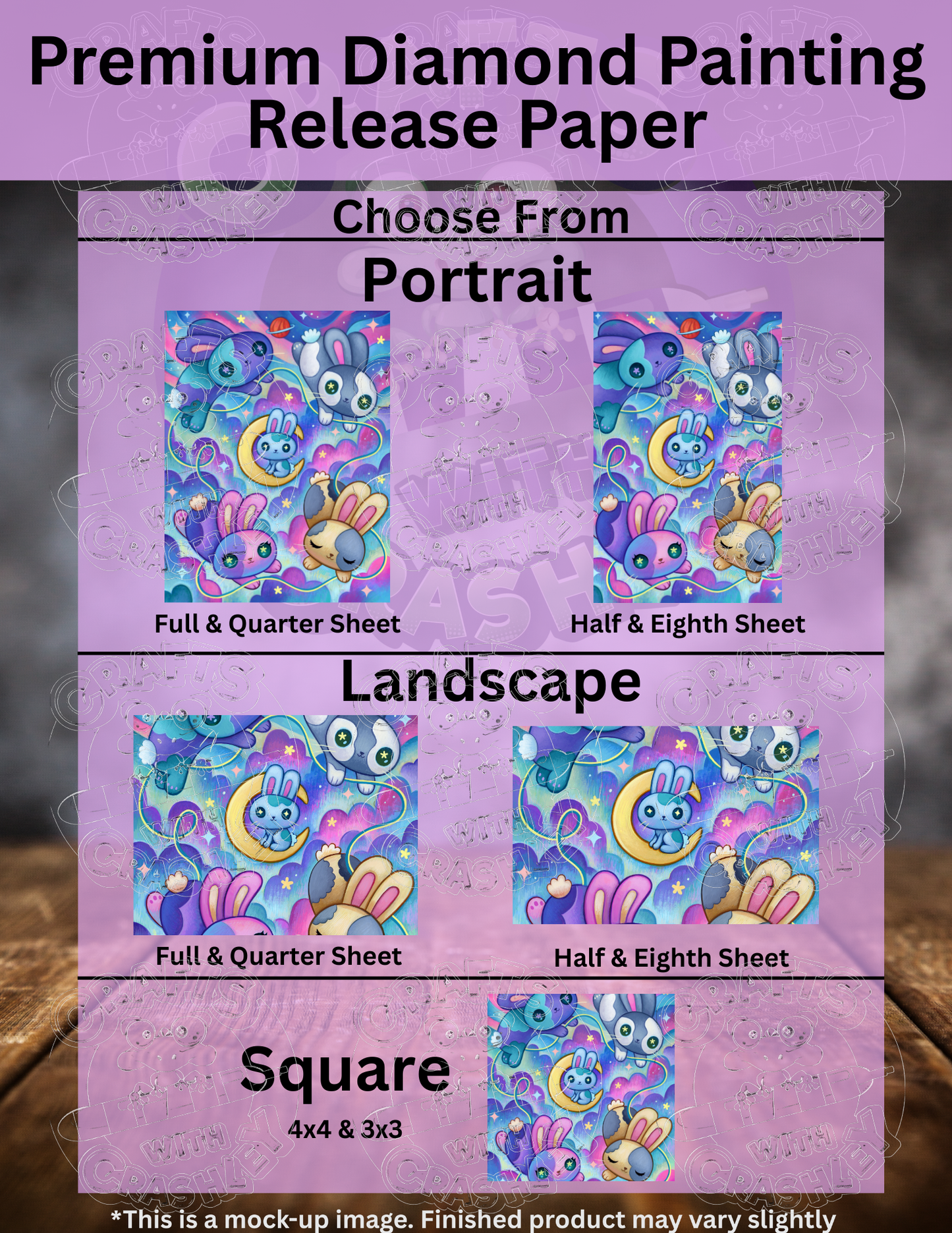 "Usagi Moon" by ©Jeremiah Ketner Premium Accessories for Diamond Painting