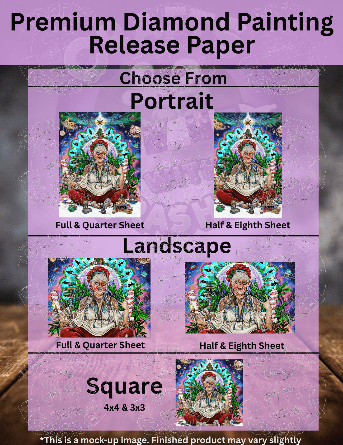 "Bohemian Mrs Claus" by ©Cheryl Baker Premium Accessories for Diamond Painting