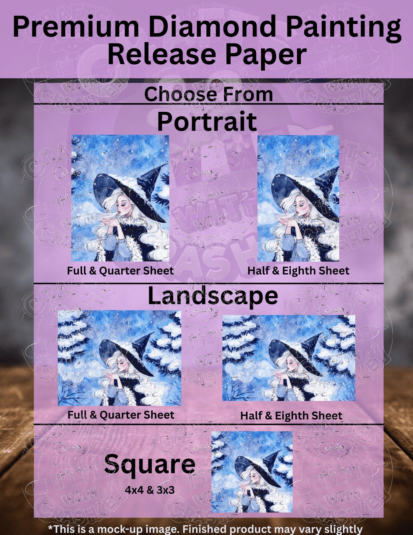 "First Snow" by ©Aria Illustration Premium Accessories for Diamond Painting