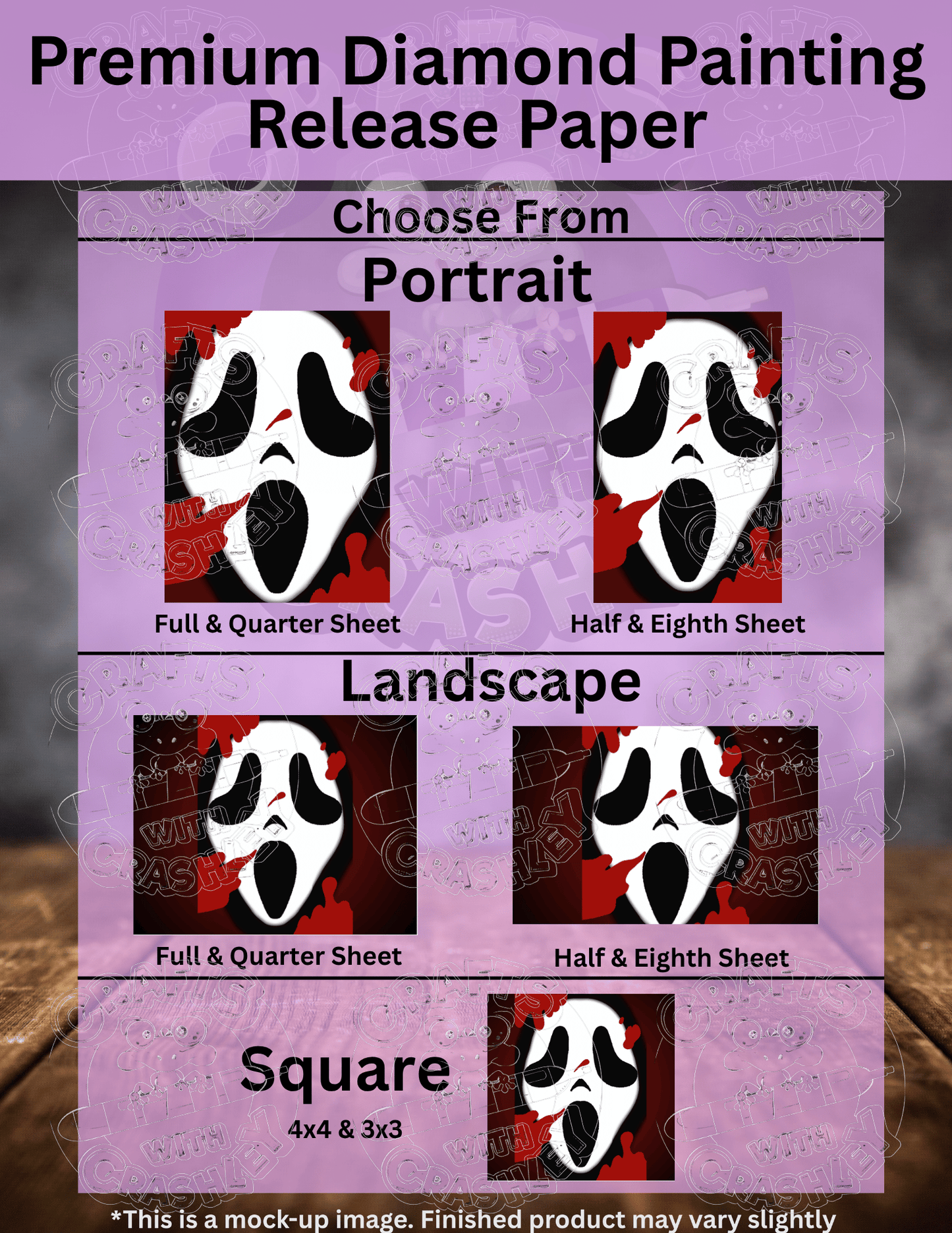 "Ghost Mask" by ©Mrs Coffee Premium Accessories for Diamond Painting