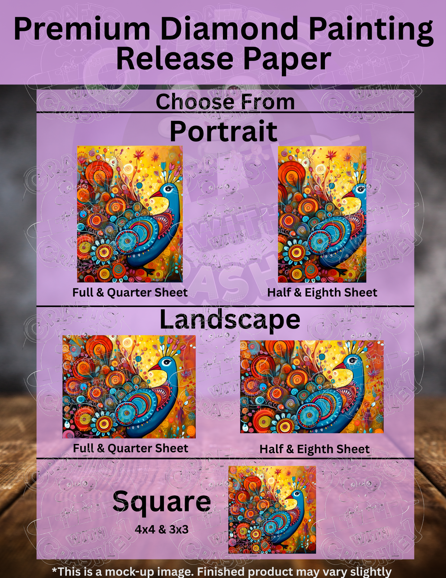 "Paisley the Peacock" by ©Stacy Deal Premium Accessories for Diamond Painting