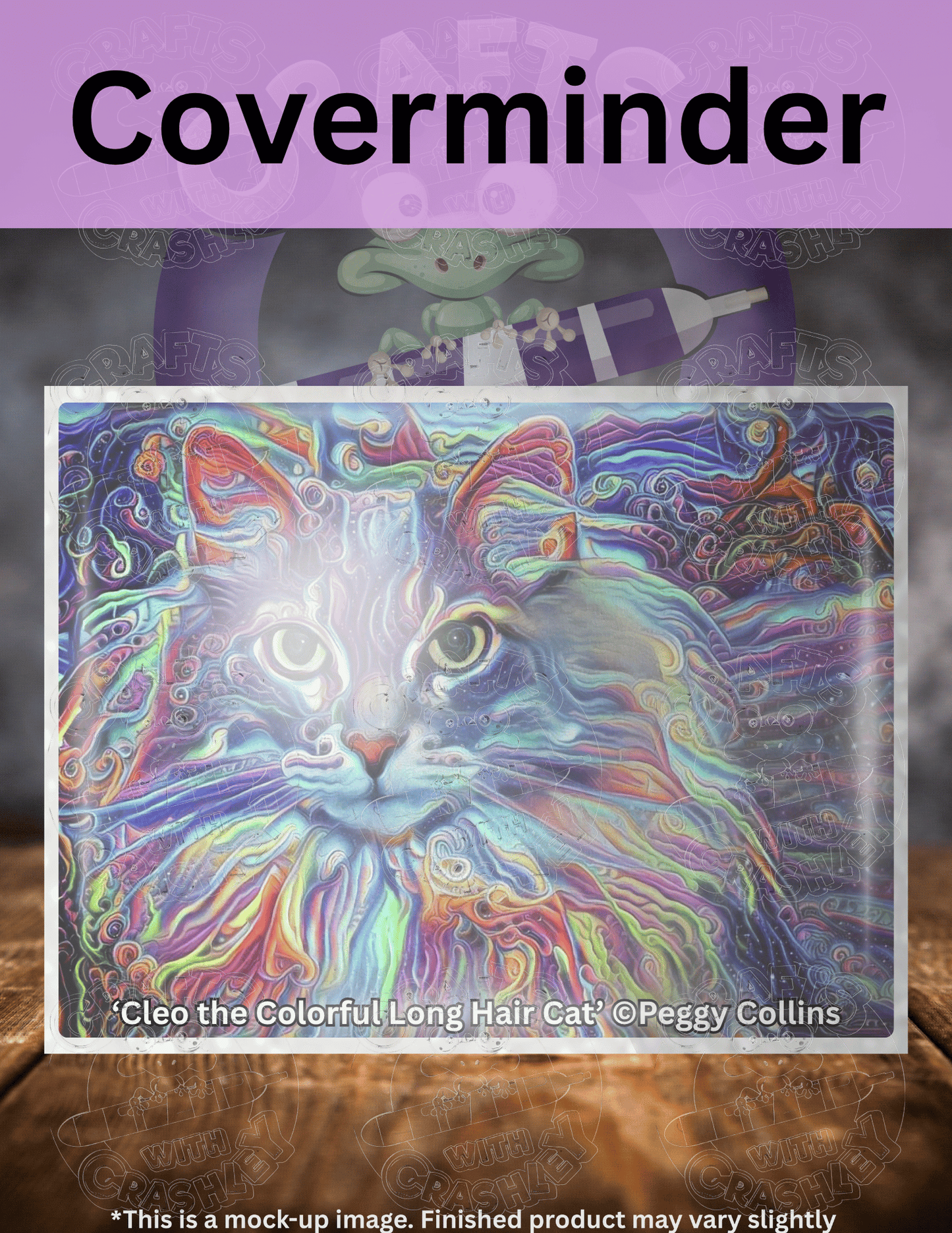 "Cleo the Colorful Long Hair Cat" by ©Peggy Collins Premium Accessories for Diamond Painting