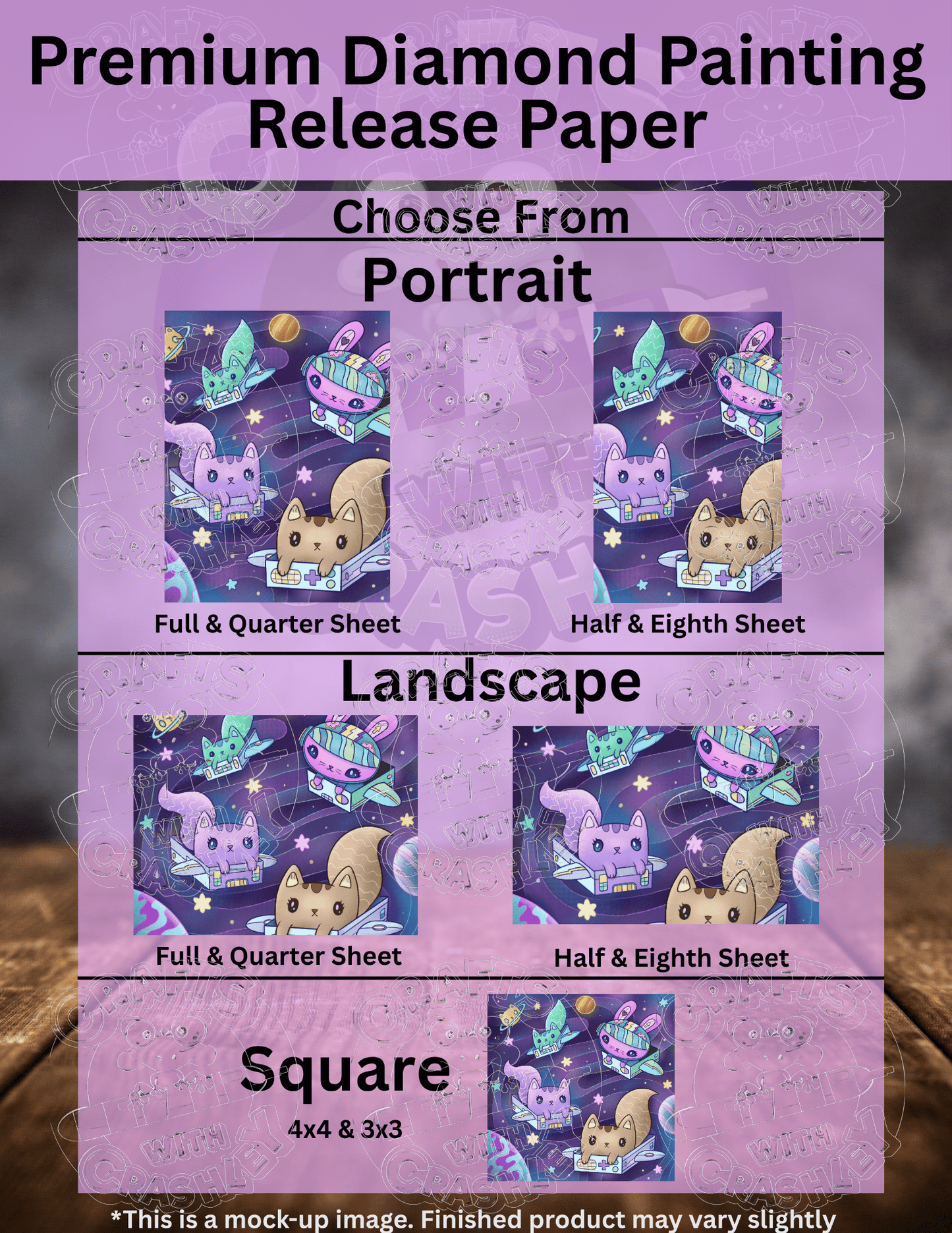 "Space Bunny Box Cats" by ©Jeremiah Ketner Premium Accessories for Diamond Painting