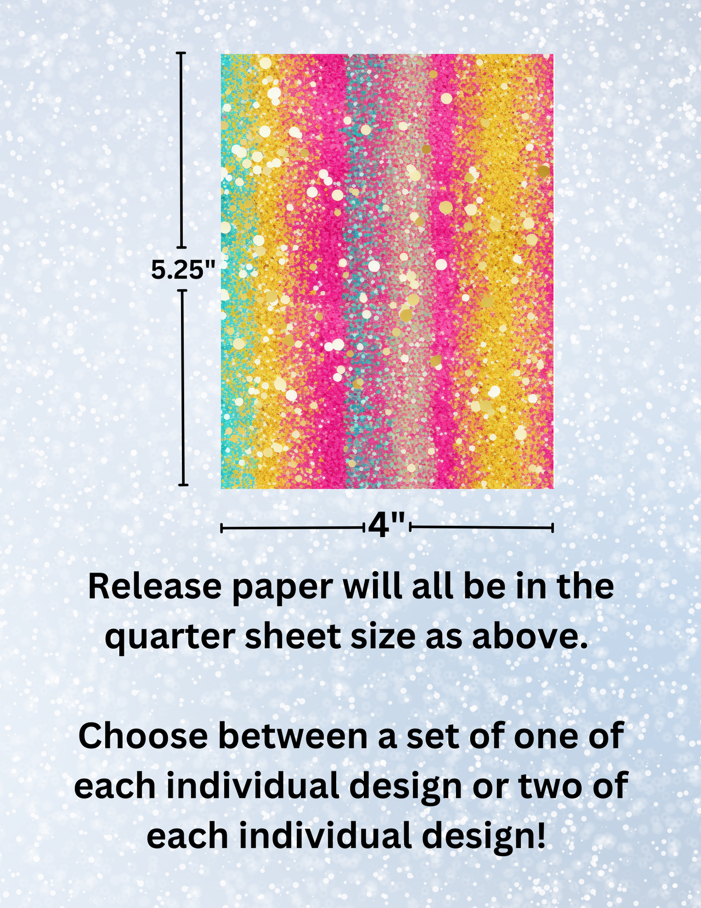 "Party Glitter" Premium Diamond Painting Release Papers