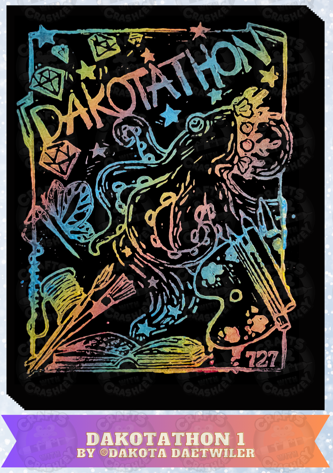 "Dakotathon 1" by ©Dakota Daetwiler Decorative Diamond Painting Release Papers